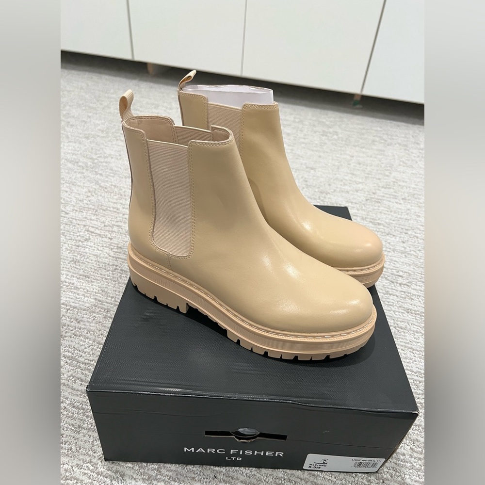 MARC FISHER Pirro Chelsea Lugsole Ankle Bootie